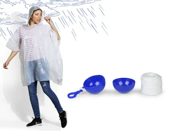 RAINCO raincoat in a plastic ball Blue