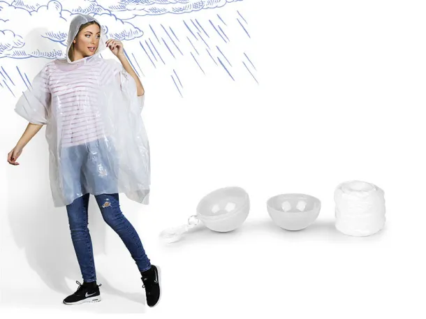 RAINCO raincoat in a plastic ball White