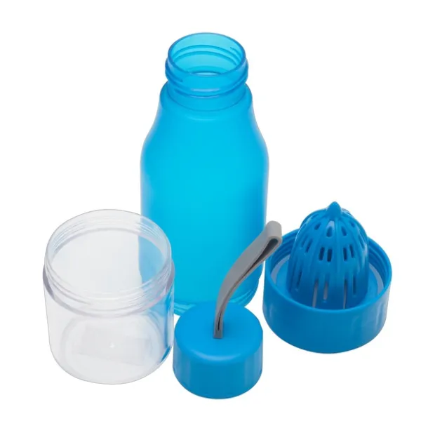 DELIGHT sports bottle 600 ml with juicer Light Blue