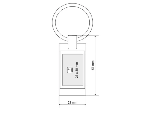 VENETO metal keyholder Orange