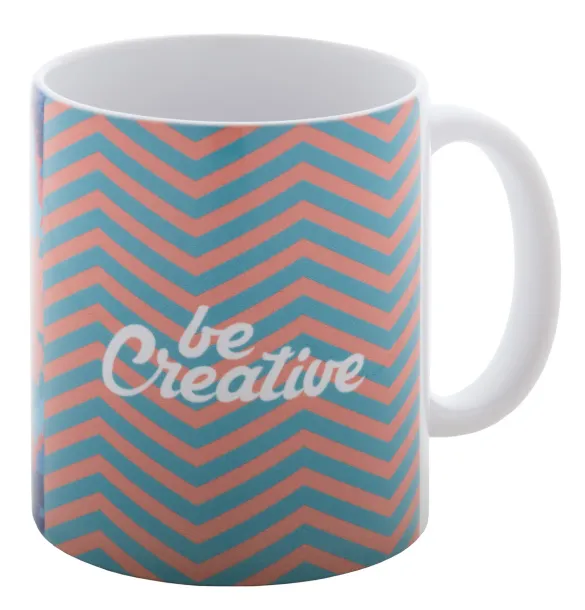 MultiColour sublimation mug White