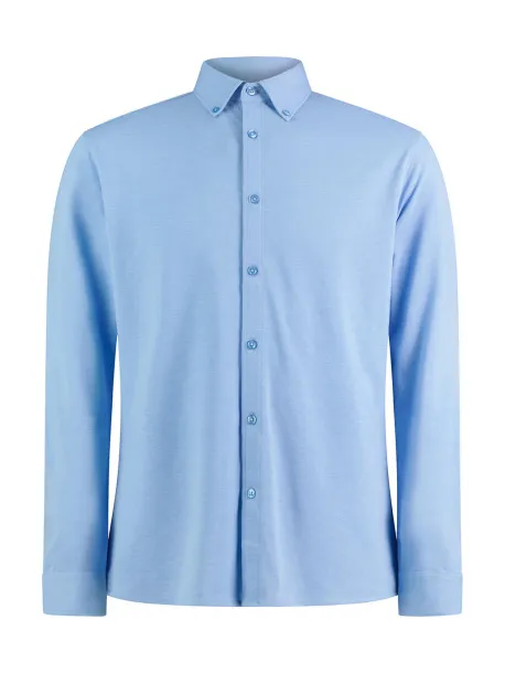  Tailored Fit Superwash® 60º Pique Shirt - Kustom Kit Light Heather Blue