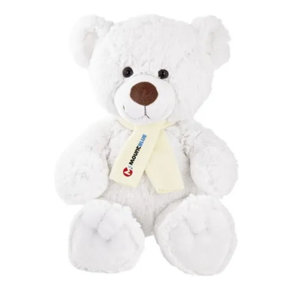 Monty White Plush teddy bear Bijela