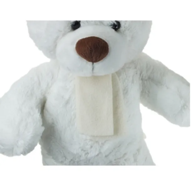 Monty White Plush teddy bear Bijela
