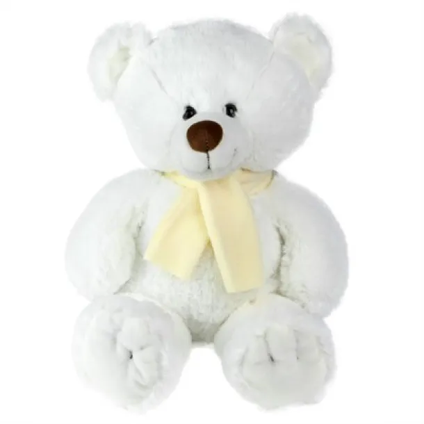 Monty White Plush teddy bear Bijela
