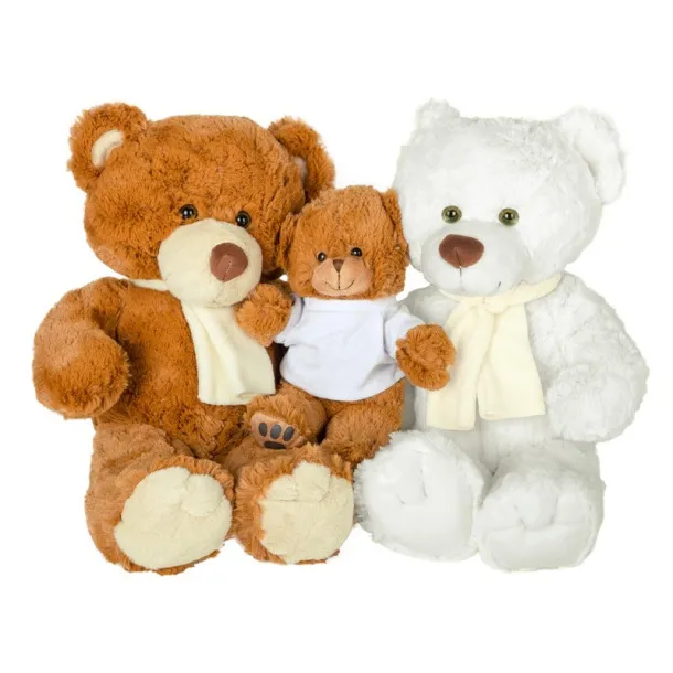 Monty White Plush teddy bear Bijela