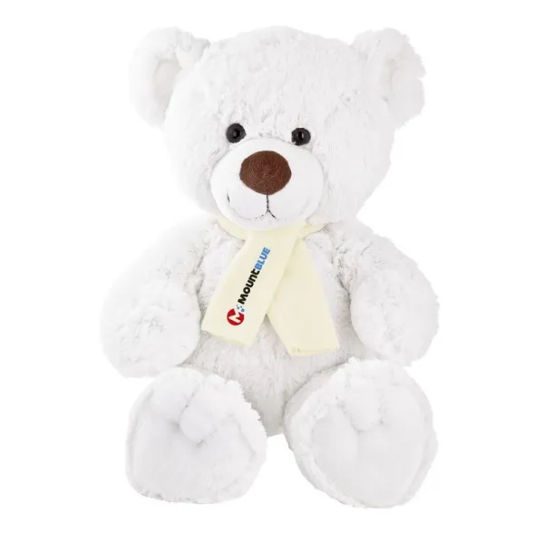 Monty White Plush teddy bear Bijela