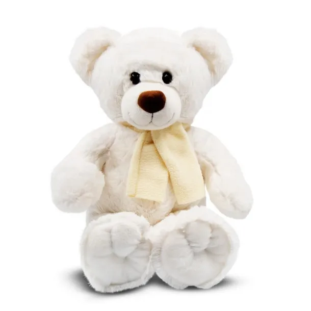 Monty White Plush teddy bear Bijela