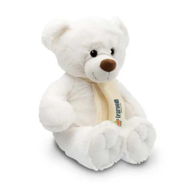 Monty White Plush teddy bear Bijela
