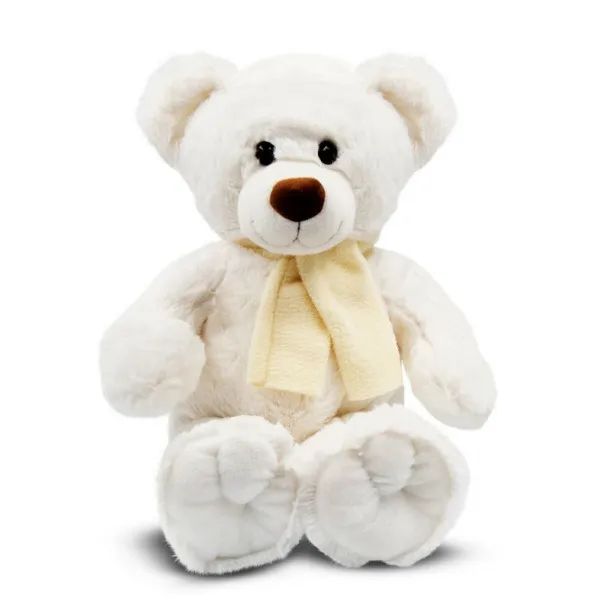 Monty White Plush teddy bear Bijela