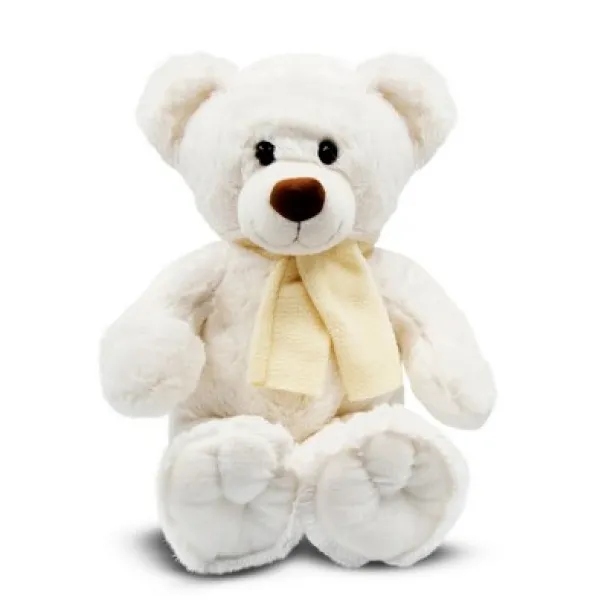 Monty White Plush teddy bear Bijela