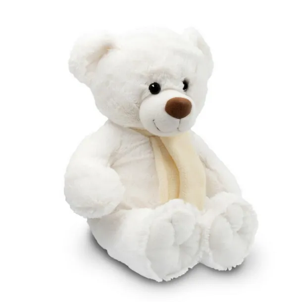 Monty White Plush teddy bear Bijela