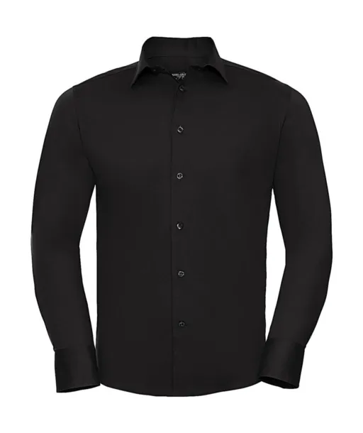  Fitted Stretch Shirt LS - Russell Collection Black