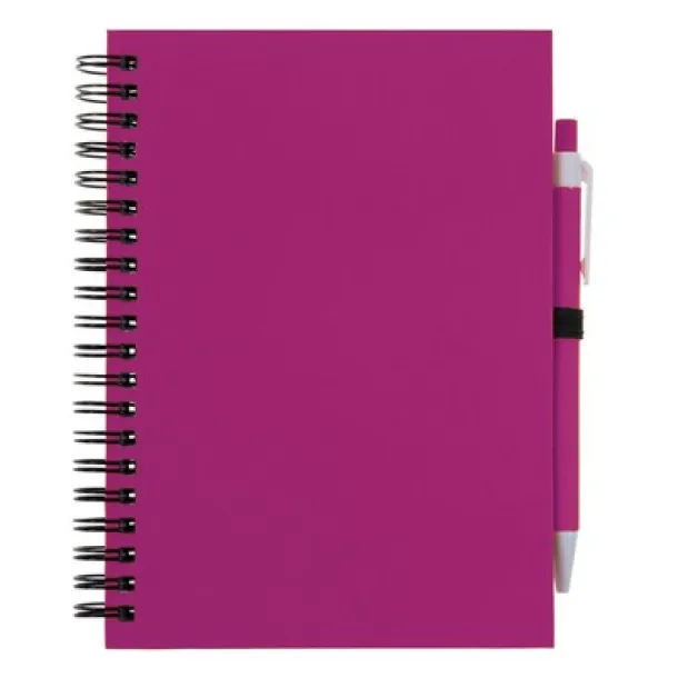  Notebook approx. A5 with ball pen pink