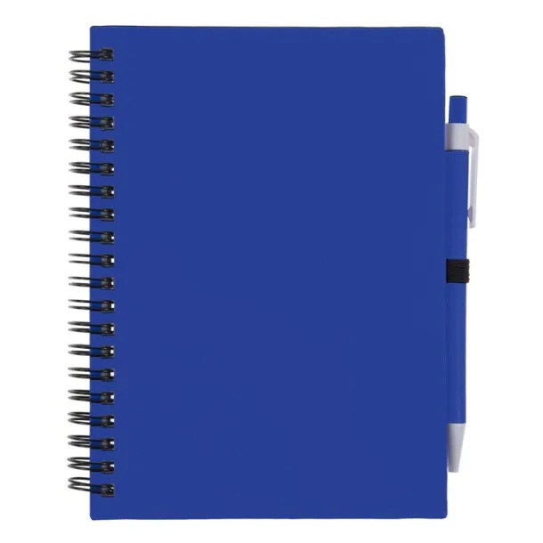  Notebook approx. A5 with ball pen blue