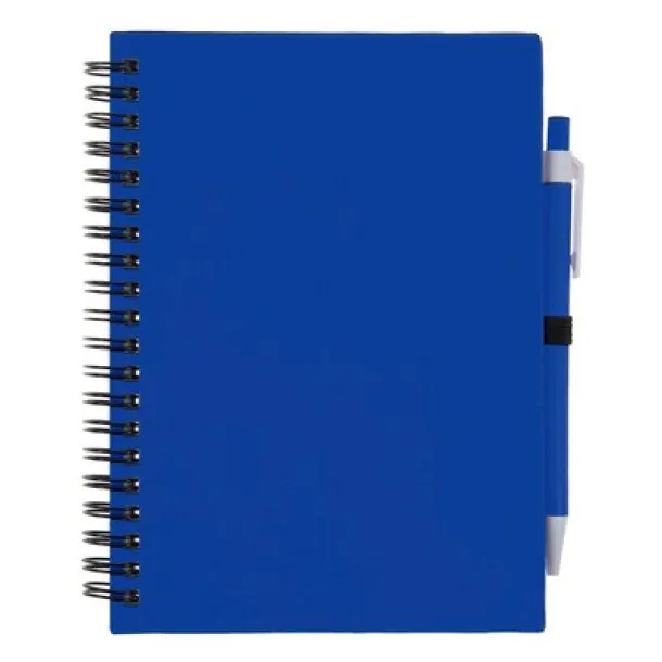  Notebook approx. A5 with ball pen blue