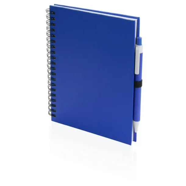  Notebook approx. A5 with ball pen blue