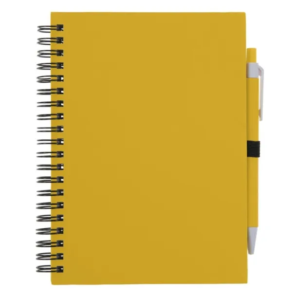  Notebook approx. A5 with ball pen yellow