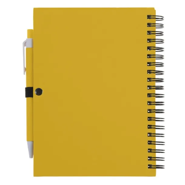  Notebook approx. A5 with ball pen yellow