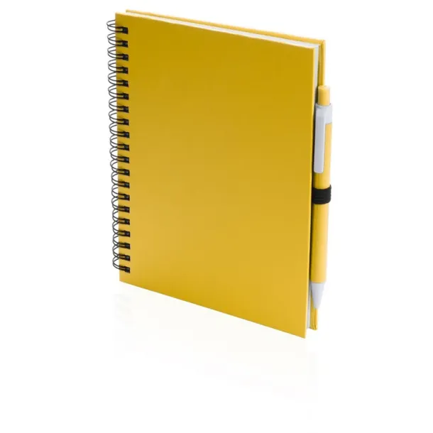  Notebook approx. A5 with ball pen yellow