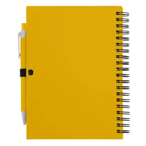  Notebook approx. A5 with ball pen yellow