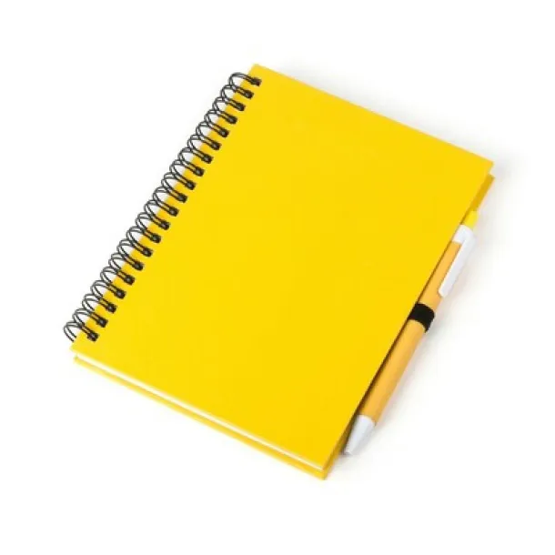  Notebook approx. A5 with ball pen yellow