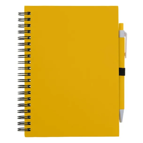  Notebook approx. A5 with ball pen yellow