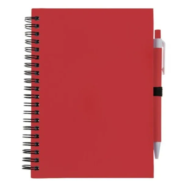  Notebook approx. A5 with ball pen red