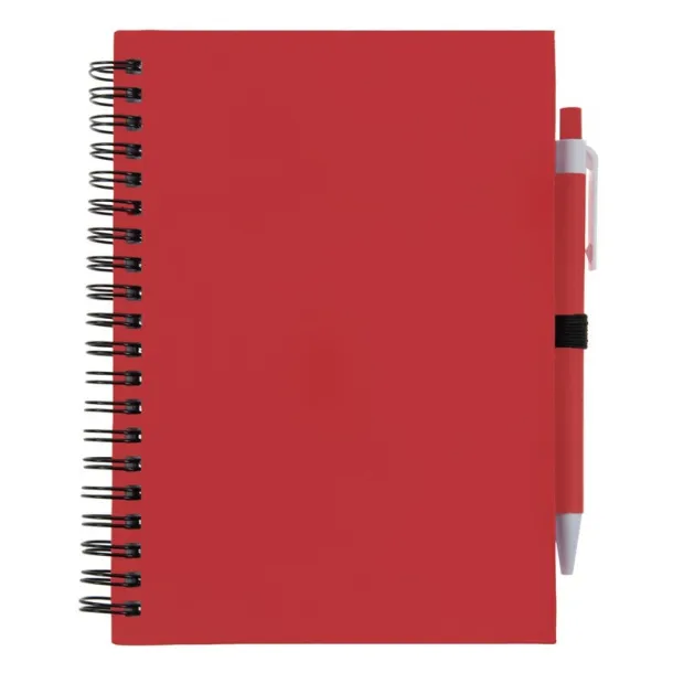  Notebook approx. A5 with ball pen red