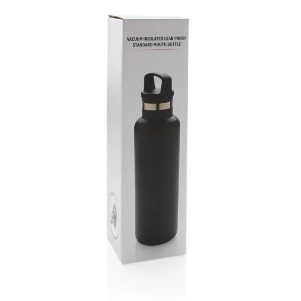  Vacuum insulated leak proof standard mouth bottle - XD Collection Black 