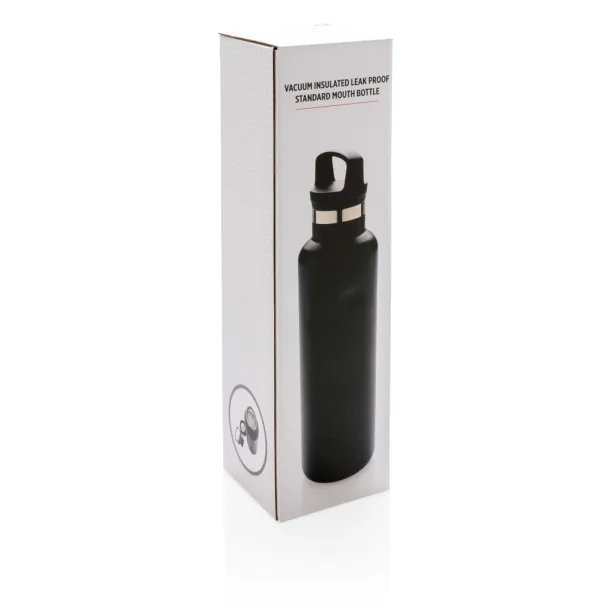  Vacuum insulated leak proof standard mouth bottle - XD Collection Black 