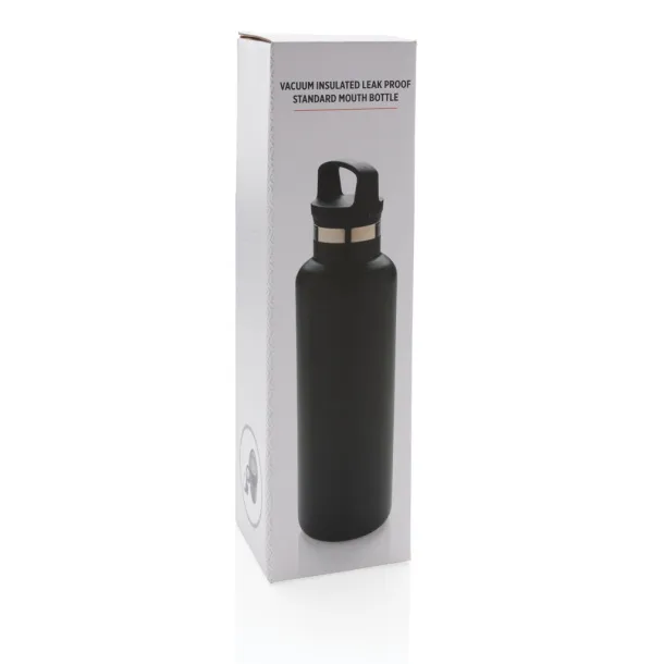  Vacuum insulated leak proof standard mouth bottle - XD Collection Black 