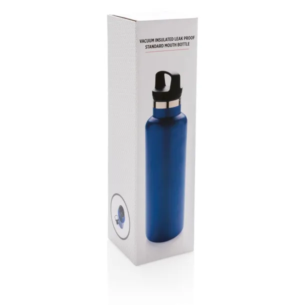  Vacuum insulated leak proof standard mouth bottle - XD Collection Blue 