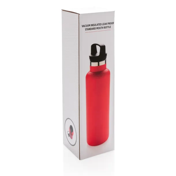  Vacuum insulated leak proof standard mouth bottle - XD Collection Red 