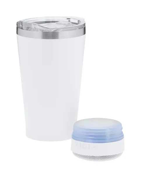 Tandix thermo cup with speaker White