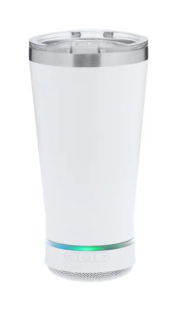 Tandix thermo cup with speaker White