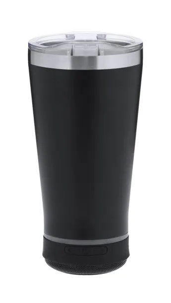 Tandix thermo cup with speaker Black