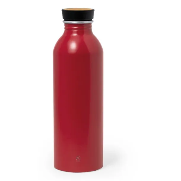  Recycled aluminium sports bottle 550 ml red