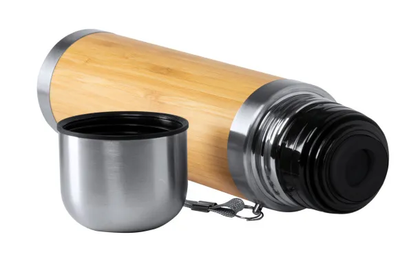 Tirens vacuum flask Natural Silver