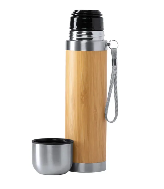 Tirens vacuum flask Natural Silver