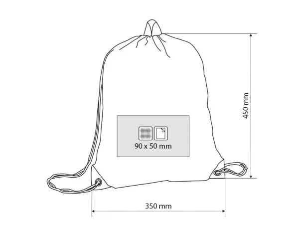 EXIT Drawstring bag Red
