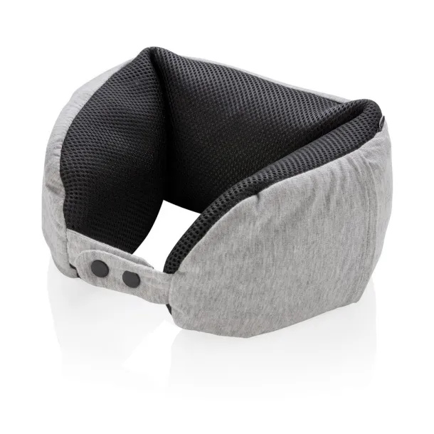  Deluxe microbead travel pillow - XD Collection Grey Black