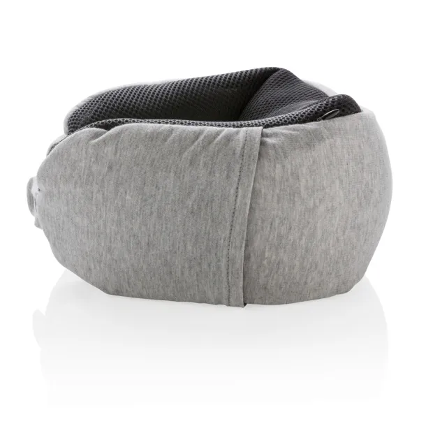  Deluxe microbead travel pillow - XD Collection Grey Black