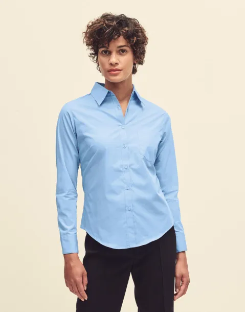  Ladies Poplin Shirt LS - Fruit of the Loom