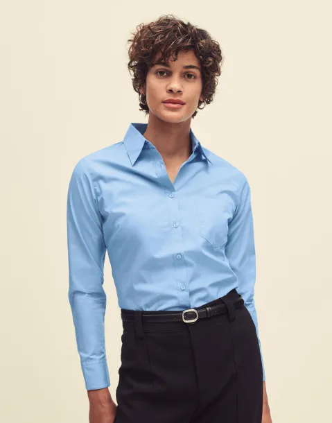  Ladies Poplin Shirt LS - Fruit of the Loom