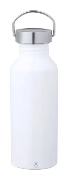 Zandor recycled aluminium bottle White