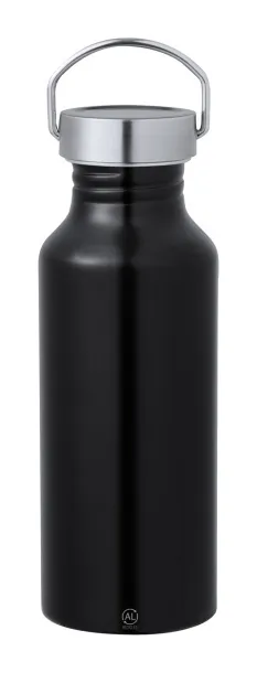 Agul Reciklirana aluminijska boca, 650 ml Crna