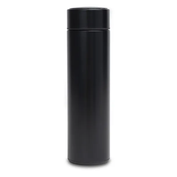 FALCO vacuum flask 420 ml with thermometer Black