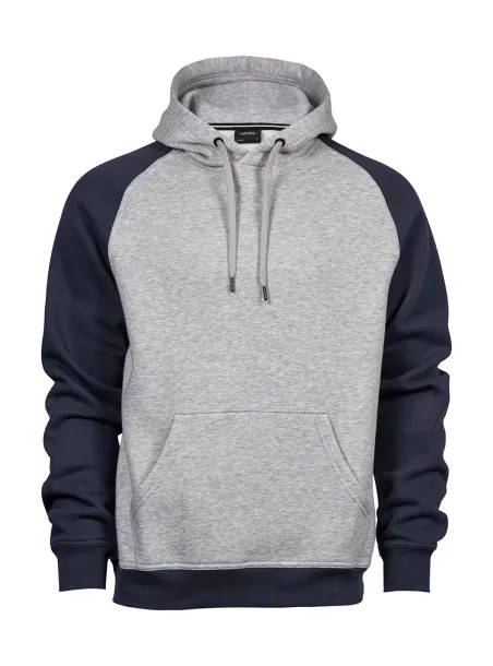  Two-Tone Hooded Sweatshirt - Tee Jays Heather Navy