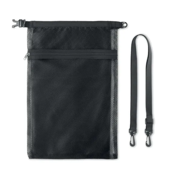 SCUBA MESH Waterproof bag 6L with strap Black